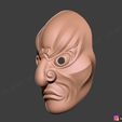 10.jpg Japanese Bugaku Mask - Devil Mask -Halloween Cosplay 3D print model