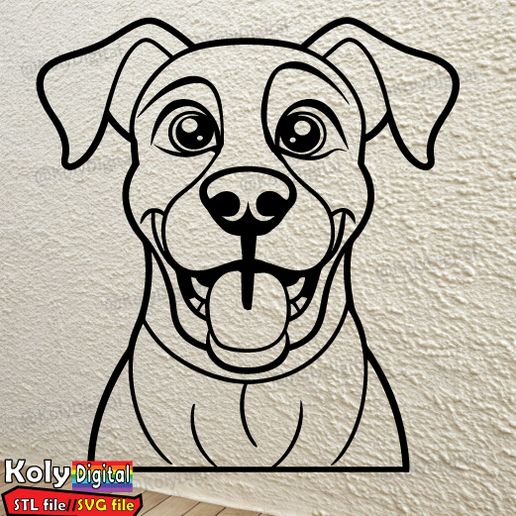 golden retriever drawing face