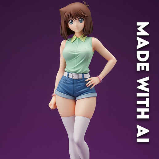 👧 yugioh Anzu Mazaki 3・Free STL File for 3D printing・Cults