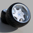 weds-bazreria-v5.png WEDS Kranze Bazreia 18 inch rims with Advan tires for dicast and scale models
