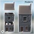 2.jpg Multi-story house with damaged chimney and shutters (42) - Modern WW2 WW1 World War Diaroma Wargaming RPG Mini Hobby