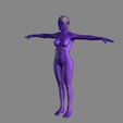 14.jpg Animated Naked Elf Woman-Rigged 3d game character Low-poly 3D