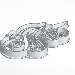 5.png Download STL file Cookie Cutter Unicorn 5 • 3D print design, Inkimpresiones