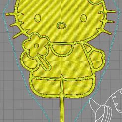 kiter.jpg Archivo STL topper de hello kitty・Modelo de impresión 3D para descargar