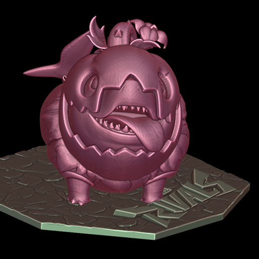 blender_XouNTl0FB6.png Jeff le requin de terre Jeff O'Lantern Costume Marvel Rivals Habillé Personnalisé Figurine Holiday GIft