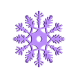 Snowflake.stl snowflake decoration or drinks coaster