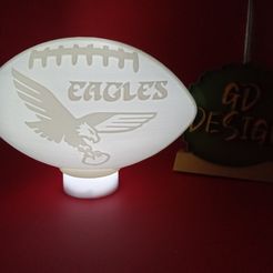 IMG_20240126_141403100.jpg RETRO Philadelphia Eagles NFL FOOTBALL LIGHT