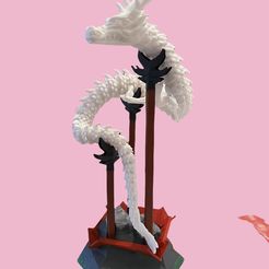F2DC390F-A23A-4AC8-8442-AAA018C6CD1F.jpeg STL file ARTICULATED DRAGON - STAND / Update 1・3D printer model to download