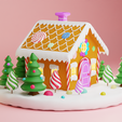 2.png CHRISTMAS GINGERBREAD HOUSE CANDY HOUSE TREES