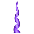 hornc1.stl 3D Printed Unicorn Horn
