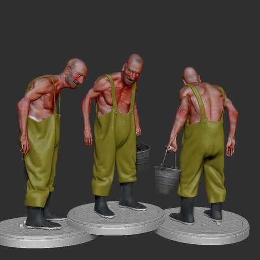 4.jpg old fisherman STL