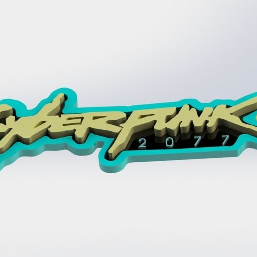 cyberpunkkeychain2.JPG CYBERPUNK 2077 Keychain - Printable 3D Model