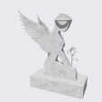 Shapr-Image-2022-11-18-150611.png Abstract Sculpture Statue  "Kneeling Angel" Gift Home Decor Figurine, Protection angel, Blessings, Love Angel with Rose