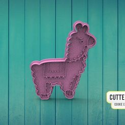 | CUTTERDESIGN COOKIE CUTTER MAKER STL file Llama Alpaca Cookie Cutter M2・3D printing model to download