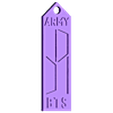 Keyring_frame.stl BTS Army two colour keyring and ornament