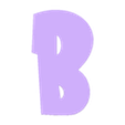 B.stl Letters and Numbers DRAGON BALL Z | Logo