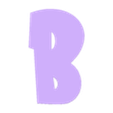 B.stl Letters and Numbers DRAGON BALL Z | Logo