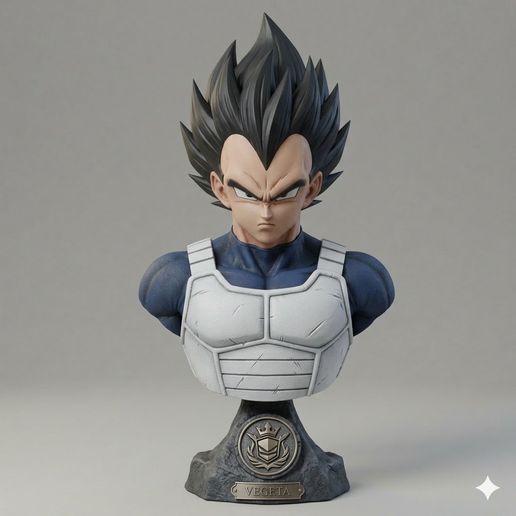 Vegeta Bust - STL File