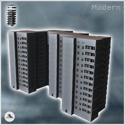 1-PREM.jpg Файл STL Модульный набор современных многоэтажных бетонных зданий (5) - Современная война WW2 WW1 Мировая война Diaroma Wargaming RPG Mini Hobby・Дизайн 3D принтера для загрузки