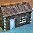 Lineside-building.jpg Lineside/Canalside building/store, scalable. Model railway OO/HO