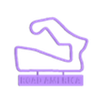Road America final.stl 30 Pack Track Map with Nameplate Wall Art (ALL TRACK STL FILES)
