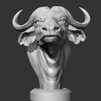 01.png Buffalo_Head_AM03 3D print model