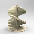 stairs_display_large.jpg Fichier STL gratuit Escalier Léonard de Vinci・Plan imprimable en 3D à télécharger