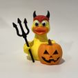 Halloween-Duck-06.jpg Halloween Rubber Duck Devil – Devil Hat, Pitchfork & Jack-o'-Lantern | Build-a-Duck Add-On Bundle | Commercial License Included