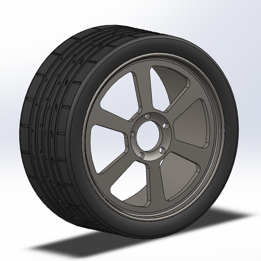 Simple wheel 3D model