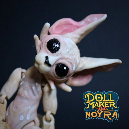 置物 A.I 👽 Furry articulated toy: sphinx/ alien cat・ STL File for 3D
