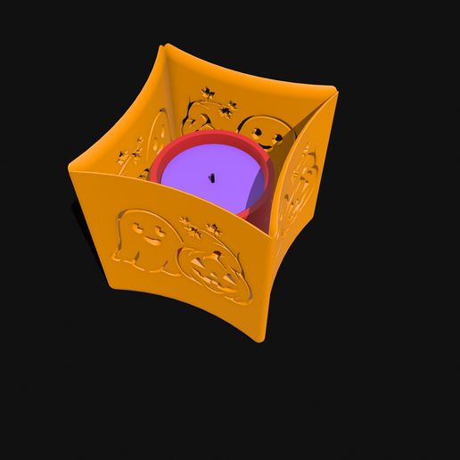 Halloween Candle Holder 3D model
