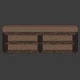 WoodenFrame-006.png Fensterrahmen aus Holz (28mm Maßstab)