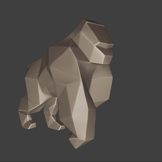 Gorilla scultpure 3D model