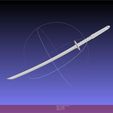 meshlab-2024-01-21-07-05-52-59.jpg Bleach Kuchiki Rukia Sword Printable Assembly