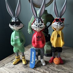 Bugs bunny urban vibes Fan art (multiparts/3mf)