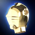 4.jpg C-3PO helmet head droid | Star Wars | 3d Print model