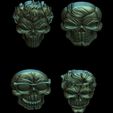 Comic-Skull-Head-Relief-7.jpg A Collection of 4 Comic Skull Head Relief No4 STL file for 3d printing or CNC
