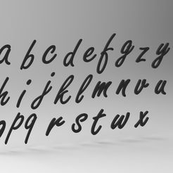 untitled.304.jpg Fichier STL Lettres cursives à imprimer, STAMPING - Minus・Plan à imprimer en 3D à télécharger