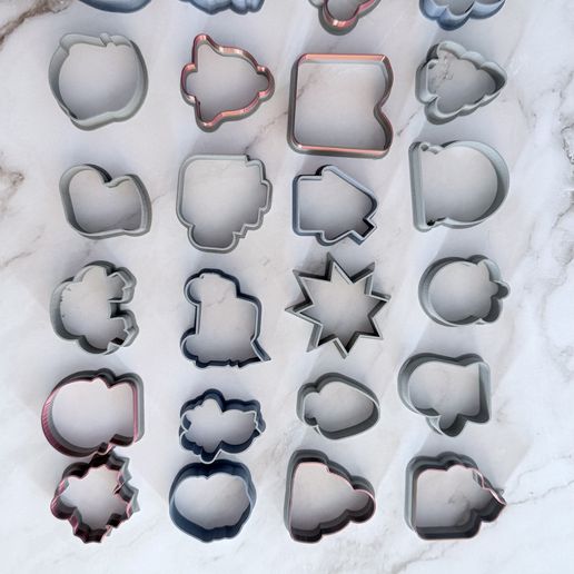 Advent Calendar Cookie Cutters 24 pcs| Advent Calendar Cookie Cutters | up to 5 cm