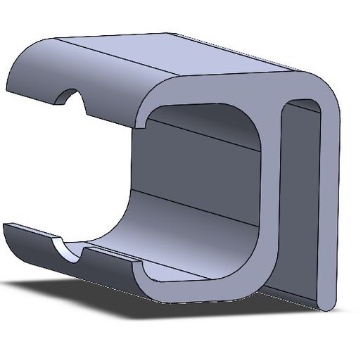 Generic bluetooth earphone clip 3D model