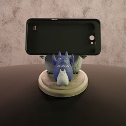 1 iphon totoro.jpg Archivo STL Totoro porta iphone・Objeto de impresión 3D para descargar