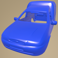 a23_013.png STL file Ford Courier Van 1999 PRINTABLE CAR BODY・3D printing design to download