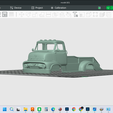 Screenshot-6936.png 1955 FORD C-500 CABOVER  FLATBED RAMP TRUCK, detailed hollow model shell cab body, solid ramp bed, rc, trucks, scale rigs, builds, display, resin and fdm 3d print, stl file