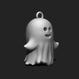 r_3.jpeg Kawaii Ghost Keychain - Spooky Mini STL Model for 3D Printing