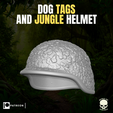 15.png Dog Tags and Jungle Helmet for action figures