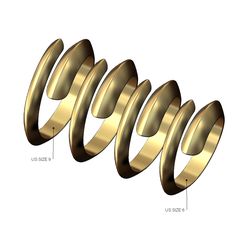 Claw-bypass-ring-size6to9-00.jpg STL file Claw bypass fashion band US sizes 6to9 3D print model・Model to download and 3D print