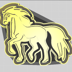 Caballo1.png Файл STL Лошадь для печенья / Лошадь для печенья・Дизайн для загрузки и 3D-печати