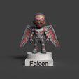 Falcon_Rendered-1.png Chibi Falcon Sam Wilson Marvel 3D STL File