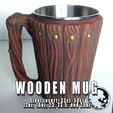 01Druid Mug.jpg Wooden Mug / Can Holder