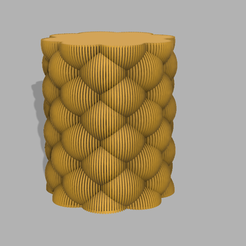Untitled.png Archivo 3MF Jarrón de burbujas a rayas・Diseño de impresión en 3D para descargar